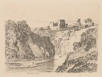 Liber Studiorum: Tavola 27, Castello di Kilgarren, Galles del Nord, 1838