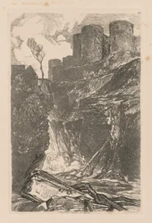 Liber Studiorum: Tavola 29, Castello di Harlech, N. Galles