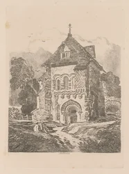 Liber Studiorum: Tavola 36, Chiesa vicino a Durham