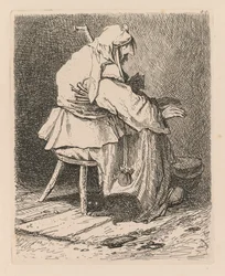 Liber Studiorum: Tavola 44, Schizzo dopo Rembrandt