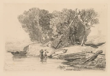 Liber Studiorum: Tavola 7, Postwick Grove, Norfolk, 1838