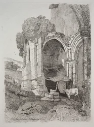 Abbazia di Rievaulx, Yorkshire, 1810