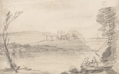 Rovina su un lago, alla maniera di Richard Wilson