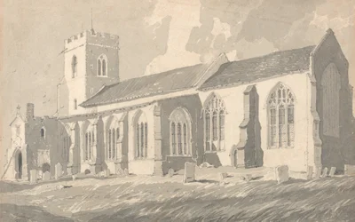 Lato sud della chiesa di Catfield, Norfolk