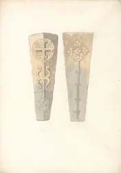 Studi su due coperchi di bara provenienti da () chiese del Norfolk