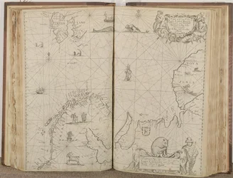 Carta delle Coste Marine della Russia, Lapponia, Finmarke, Nova Zemla e Groenlandia, 1671