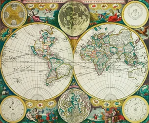 Mappa del mondo di John Seller