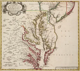 Mappa della Virginia