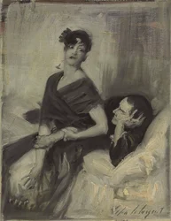 Uomo e donna su un letto, c.1880-1882