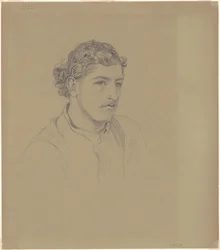 Uomo con capelli ricci, 1872