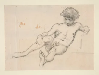 Figura nuda reclinata