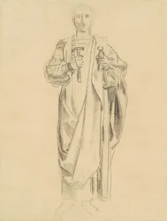 Studio per Dogma della Redenzione: Fregio di Angeli [recto], 1895-1903