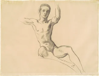Studio per Figura sopra "Musica"