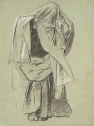 Studio per il fregio dei profeti