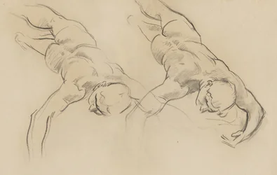Studio di una delle Ore (terza figura da sinistra, ruotata) per Apollo sul suo carro con le Ore, murale, scalinata, Museum of Fine Arts, Boston