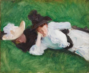 Due ragazze su un prato, 1889