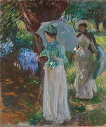 Due ragazze con parasoli, 1888