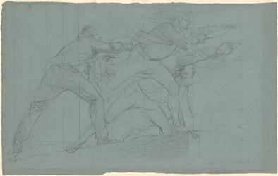 Studio per "La Sconfitta delle Batterie Galleggianti a Gibilterra"