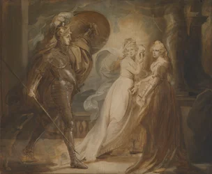 Studio per "Il cavaliere della Croce Rossa