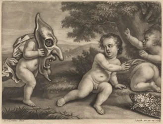Bambini che Giocano con una Maschera