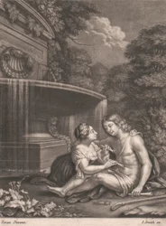 Venere trattiene Adone dalla caccia