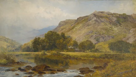 Nella valle del Lledr, Galles settentrionale (olio su tela)