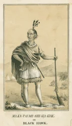 Ma Ka-Tai-Me-She-Kia-Kiak o Falco Nero, 1840