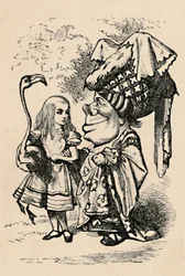 Alice che porta la cicogna e parla con la Duchessa, 1889