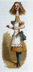 Alice in "Alice nel Paese delle Meraviglie" di Lewis Carroll, ill. Tenniel