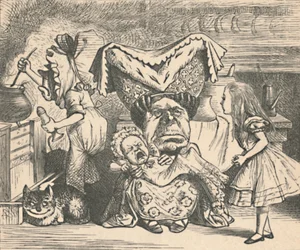 Alice, la Duchessa e il bambino, 1889