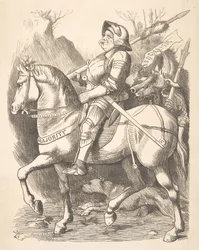 Il cavaliere e il suo compagno Punch, 5 marzo 1887, 1887