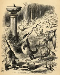 I Toves Slithy. Illustrazione di Sir John Tenniel