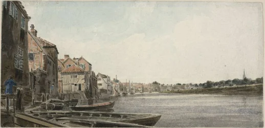Vista sul Wensum a King Street, presa dal Foundary Bridge