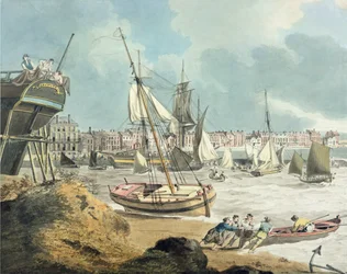 Porto di Weymouth, Dorset, 1805