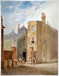 Ingresso alla birreria di Thrale, poi birreria Berkeley Perkins, Southwark, Londra