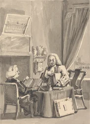 Hogarth sollecita il suo patrono vescovo Hoadley a esaminare il suo manoscritto 