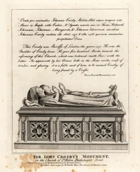 Monumento di Sir John Crosby nella chiesa di St Helen, Bishopsgate Street