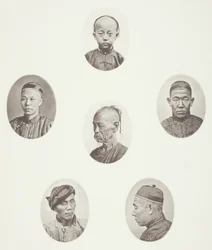 Ragazzo Cantonese; Mercante Cantonese; Testa Maschile Mongola; Una Testa Venerabile; Un Lavoratore; Testa Maschile Mongola