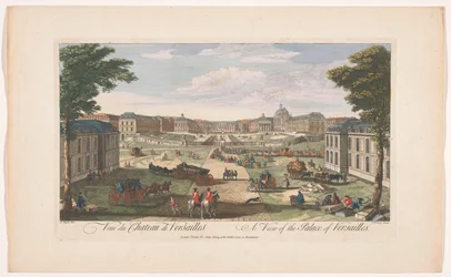 Vista della facciata del Palazzo di Versailles