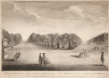 Il cammino diagonale, fontana e canale