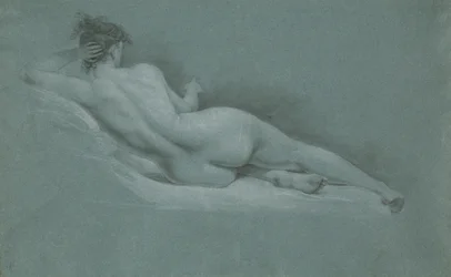 Nudo reclinato, vista posteriore