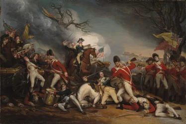 La morte del generale Mercer alla battaglia di Princeton, 3 gennaio 1777