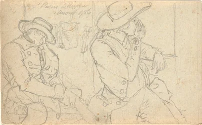 Senza titolo, dal folio: Schizzi in Francia e Germania, uno di 22 fogli nel Folio B