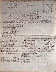 Dettagli del Rocket dal taccuino di Rastrick, prove di Rainhill, 1829