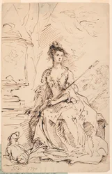 Ritratto di una signora (Peg Woffington?) come pastorella