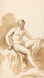 Nudo maschile seduto