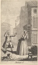 Frontespizio di Sganarelle, ou le Cocu Imaginaire di Molière, ca. 1732