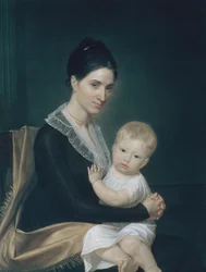 Signora Marinus Willett e suo figlio Marinus, Jr., ca. 1802