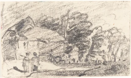 Due Figure su una Strada di Campagna