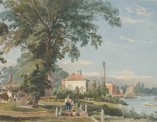 Sul Tamigi a Hammersmith, ca. 1836
